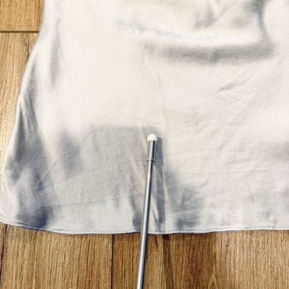 Express Womens Y2K Silk Babydoll Halter Top XSmall Coquette Fairycore Dainty - Picture 4 of 8